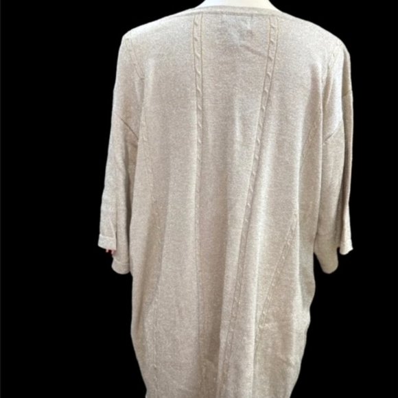 Parisian Plus Pullover Top Gold with Metallic Glitter Size 3X - Picture 6 of 7